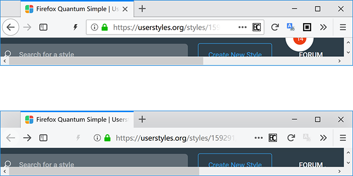 Firefox Quantum Simple