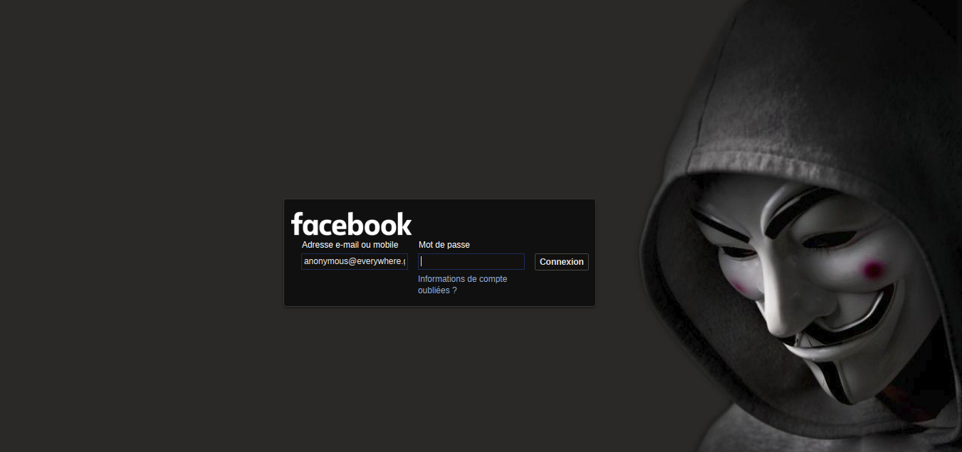 Anonymous Black Facebook Login Page v1.1