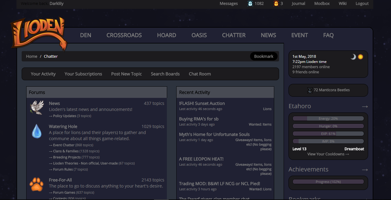 Dark LioDen Simple Colors