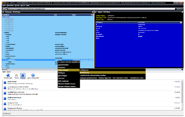 Firefox 3.5 - Dom Inspector - Black