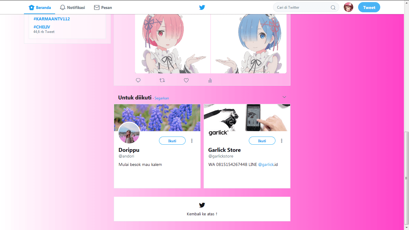 twitter transparent and light background