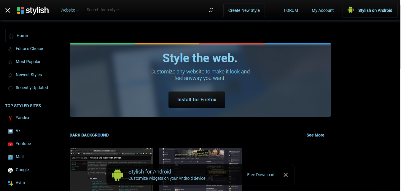 Userstyles (Black)