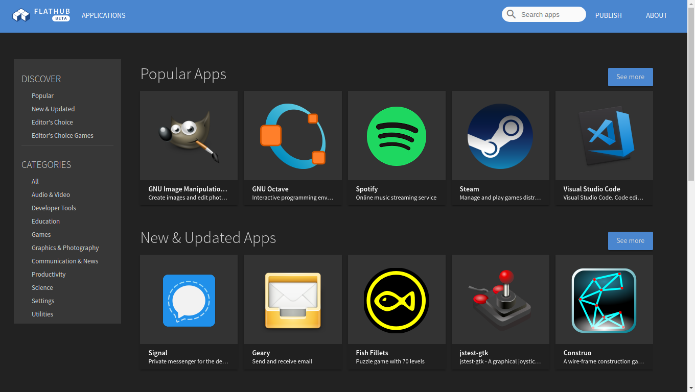 Flathub Dark
