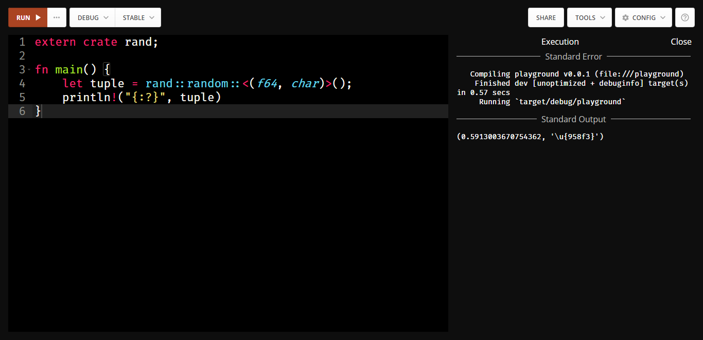 Dark Rust Playground