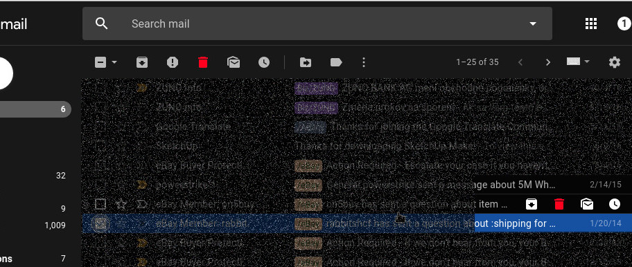 Gmail Red Delete 2018