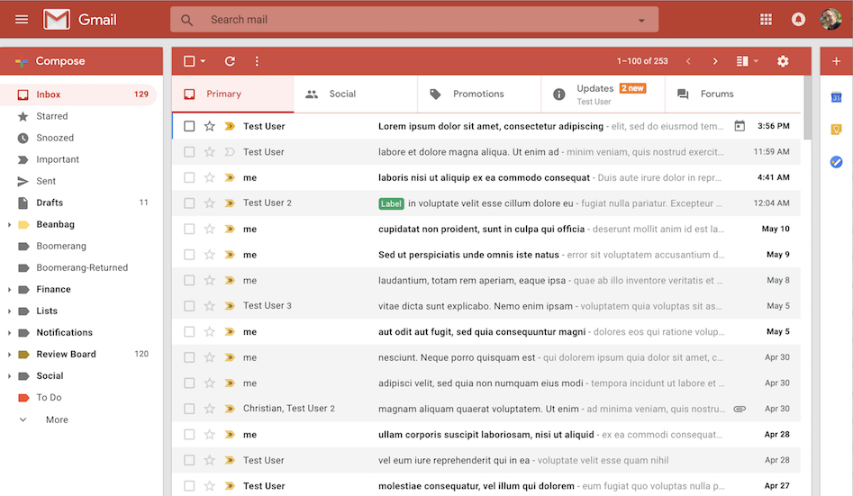Nicer New Gmail