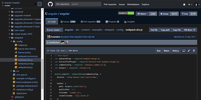 Github dark theme