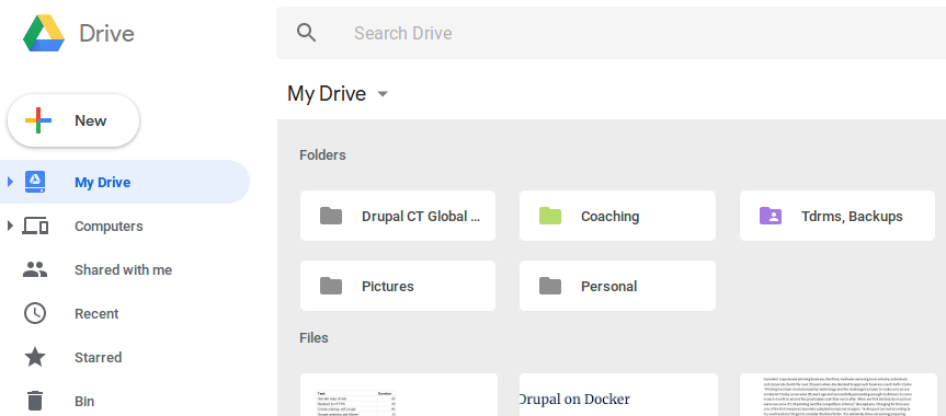 Material Google Drive Light Grey