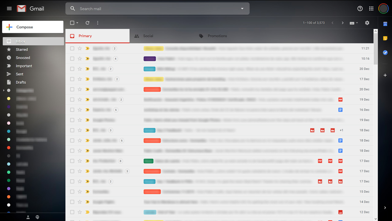 Gmail Simple Gray 2018