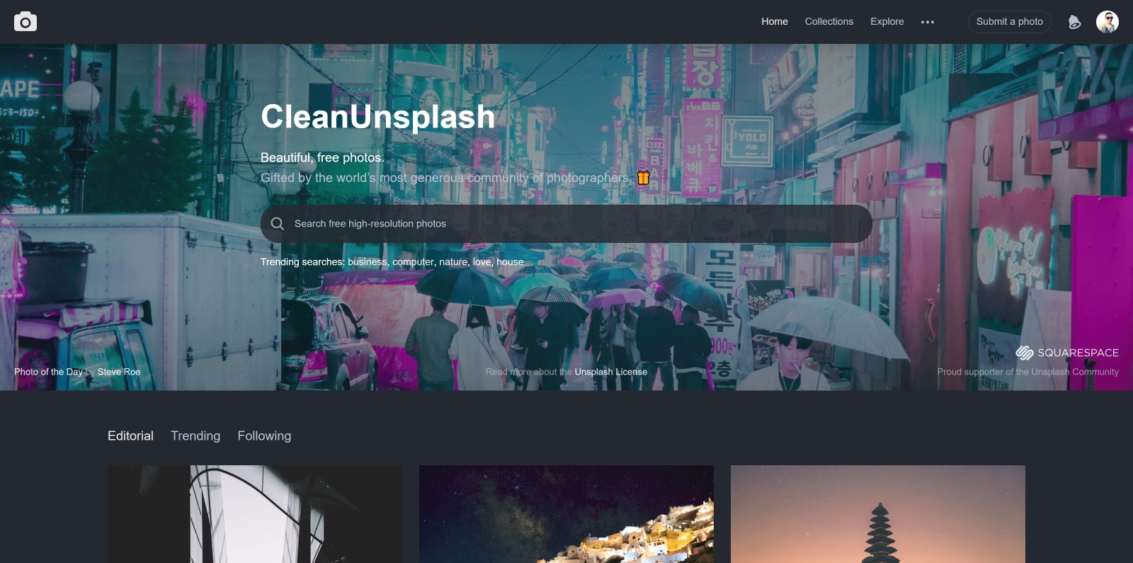 CleanUnsplash