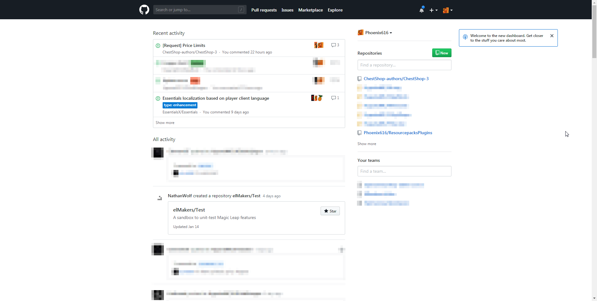Github Revert UI Changes