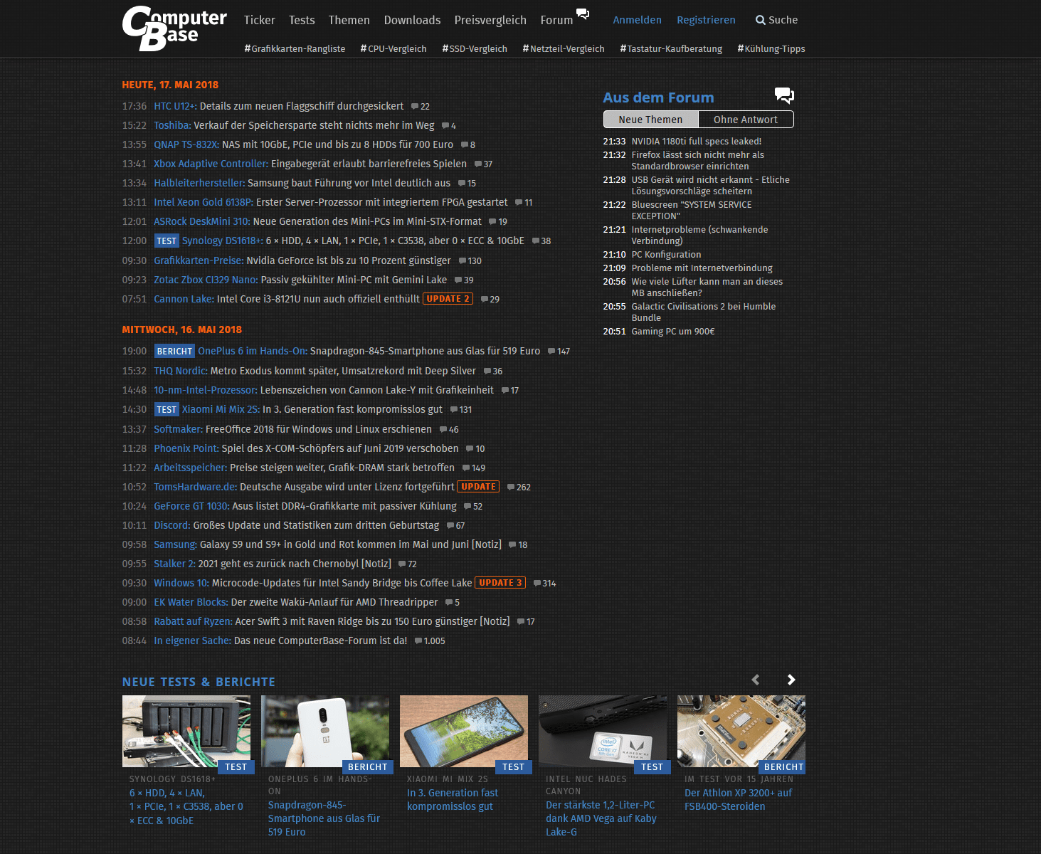 Computerbase + XenForo Dark