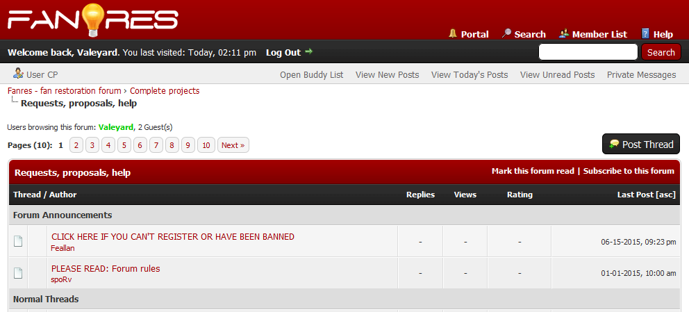 Small header for Fanres