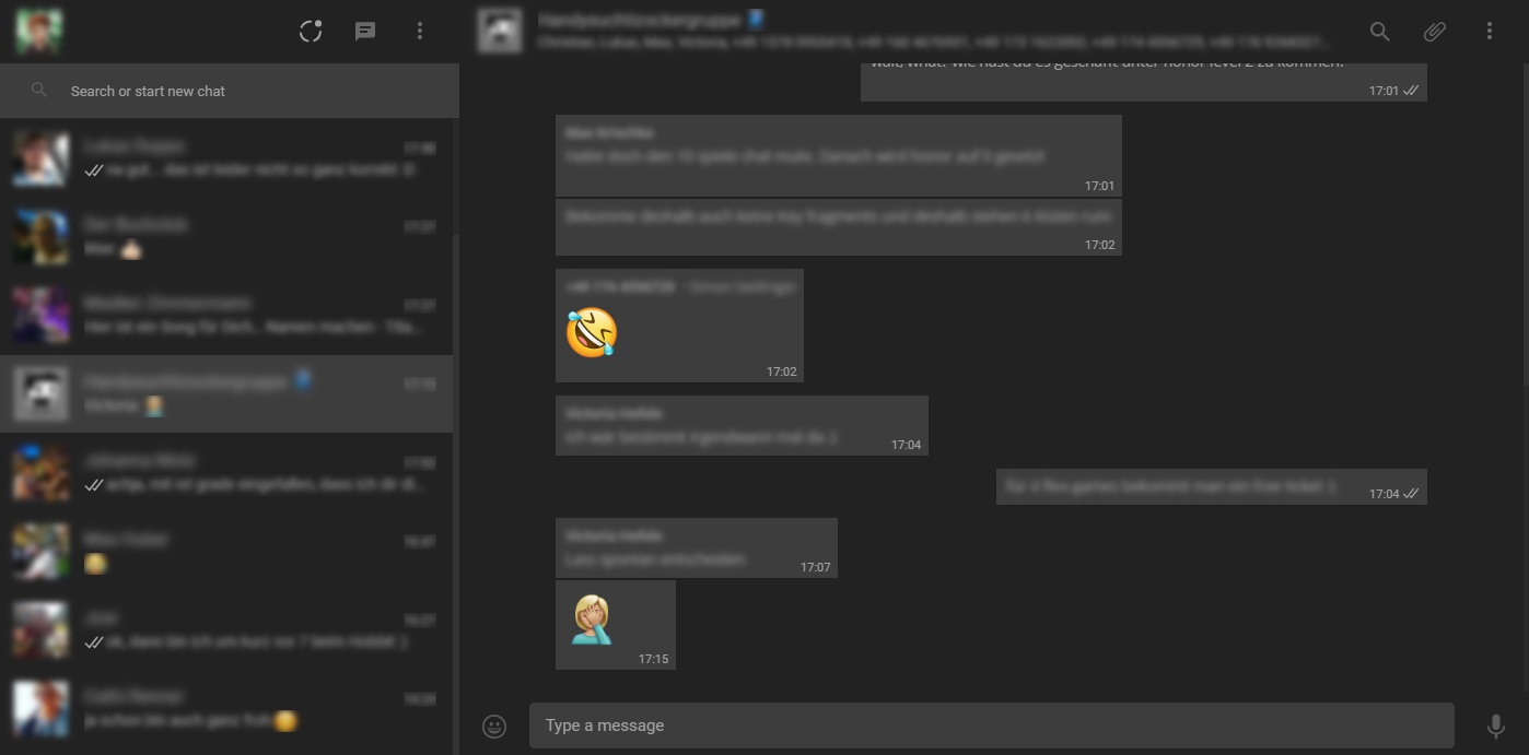 WhatsApp - Dark Mode