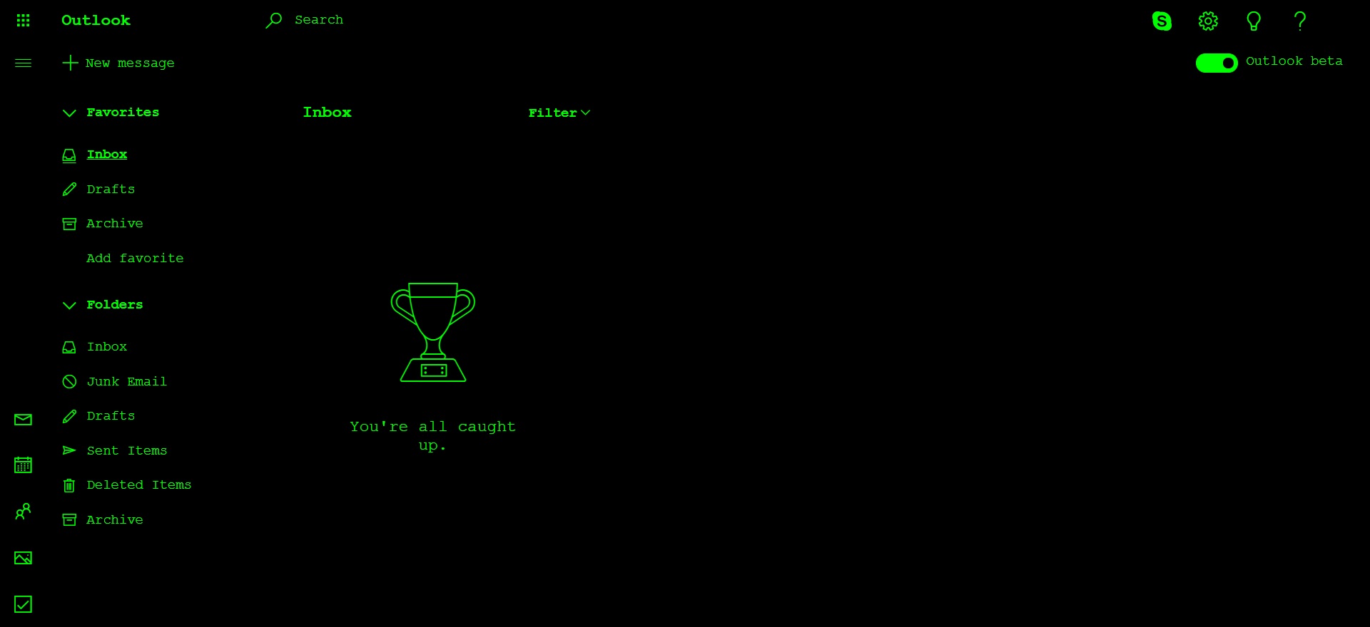 Old School Outlook Terminal