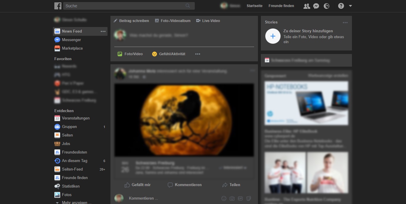 Facebook - Dark Mode