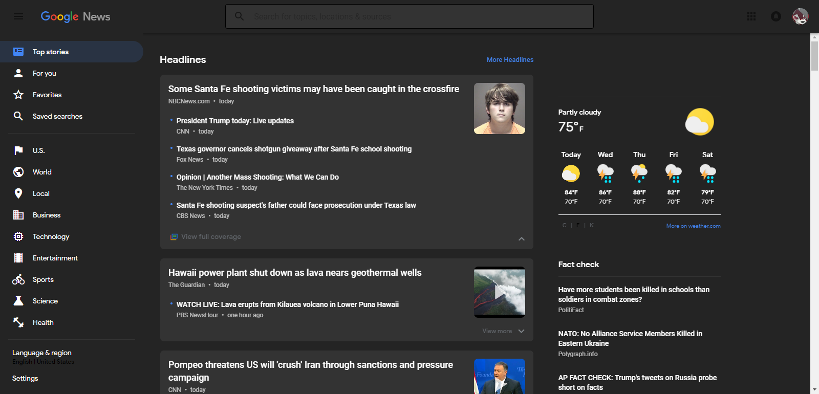 NEW Dark Theme for Google News