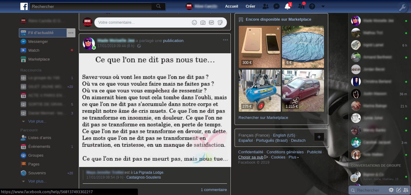 Anonymous Black Facebook  Page v1.0