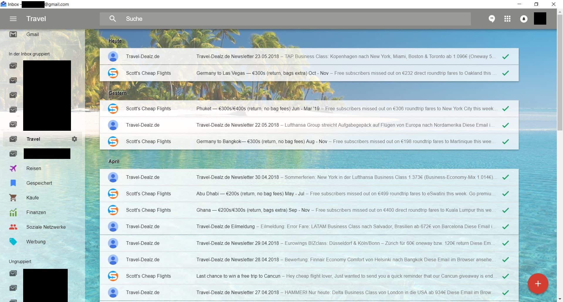 Google Inbox background image