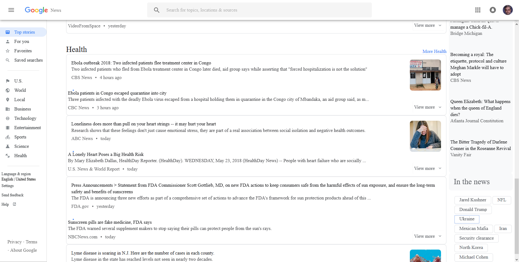 Sanitize Google News