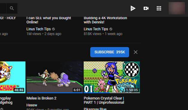 Hide YouTube Notifications and Messages icon