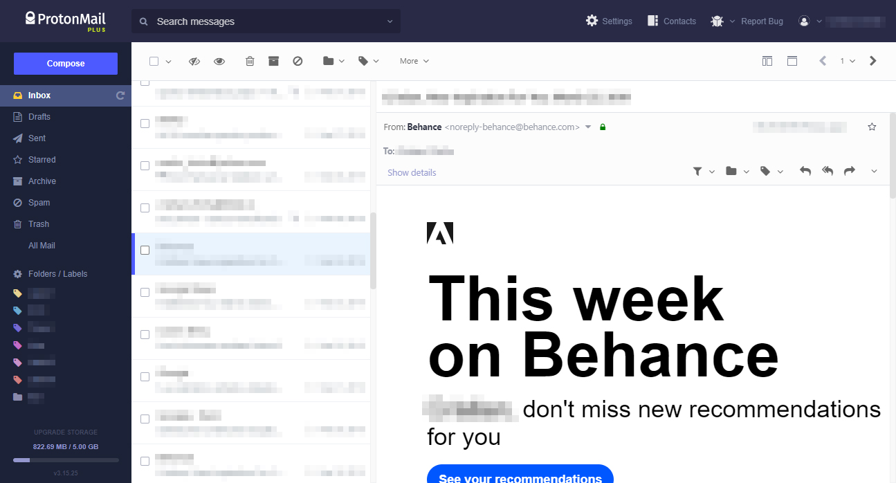 ProtonMail Midnight Blue <beta>
