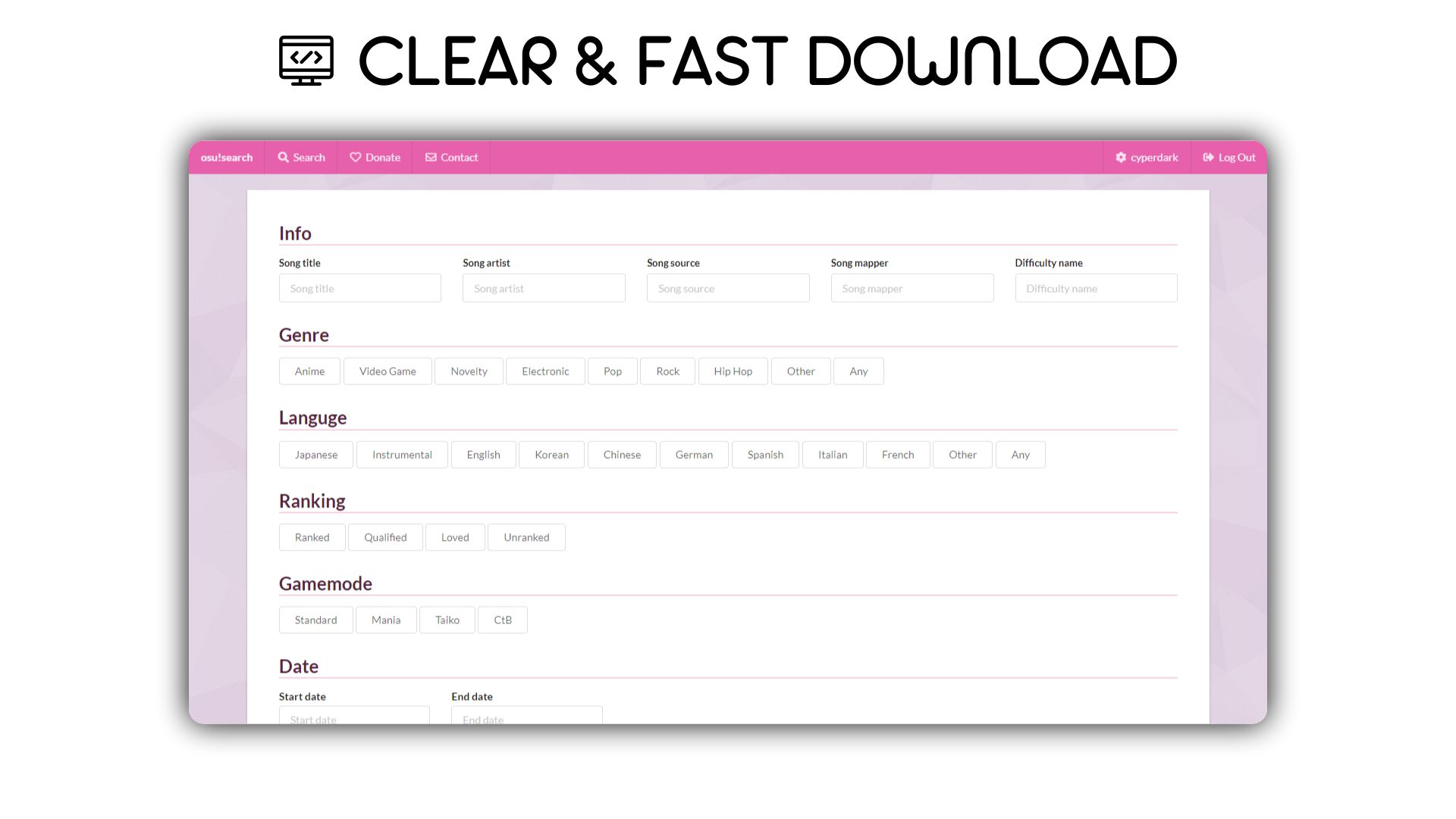clear & fast download