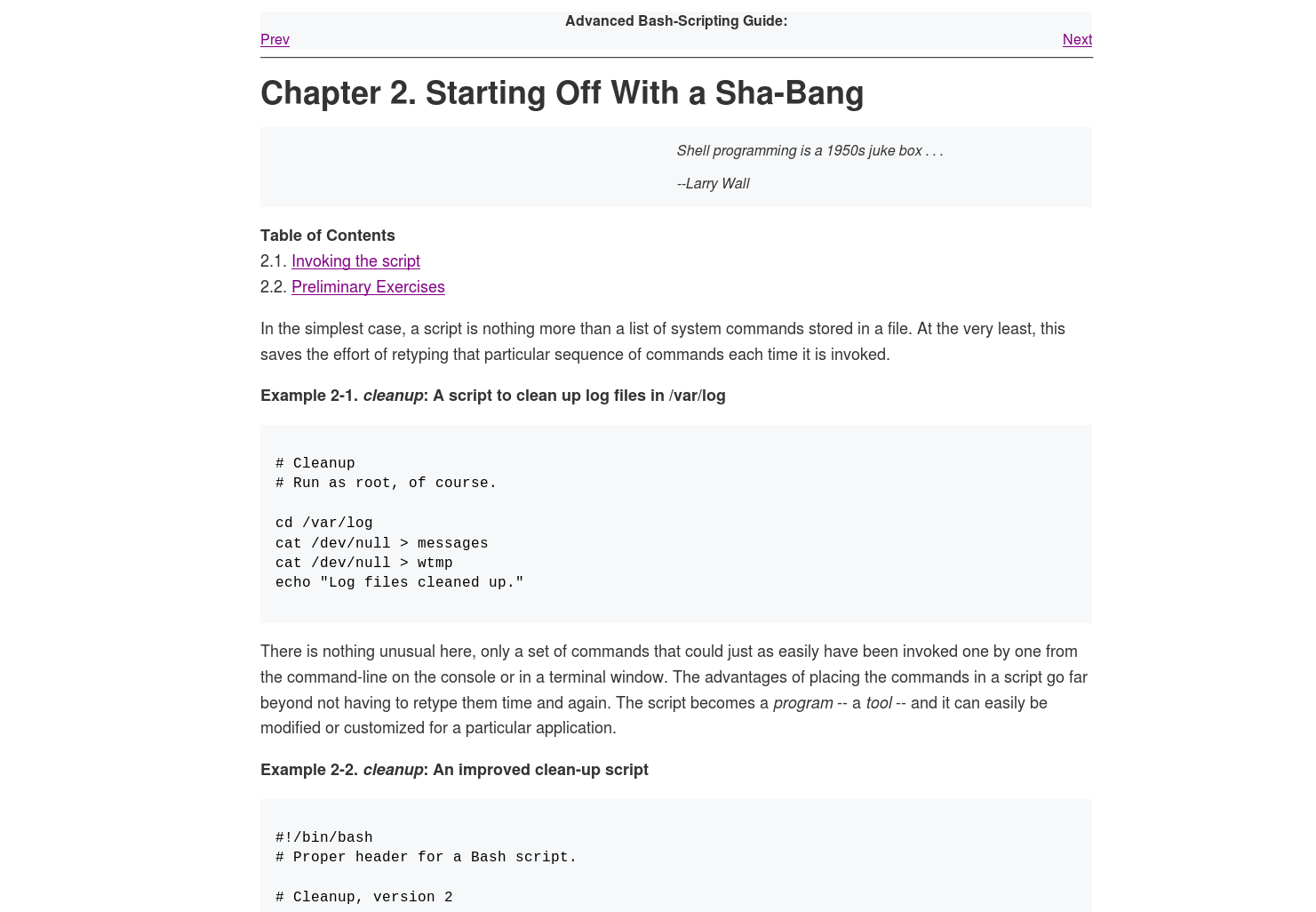 TLDP - clean for better reading
