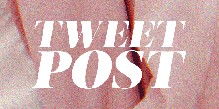 TWEET Post [ LARGE, CLEAN & MINIMAL ]