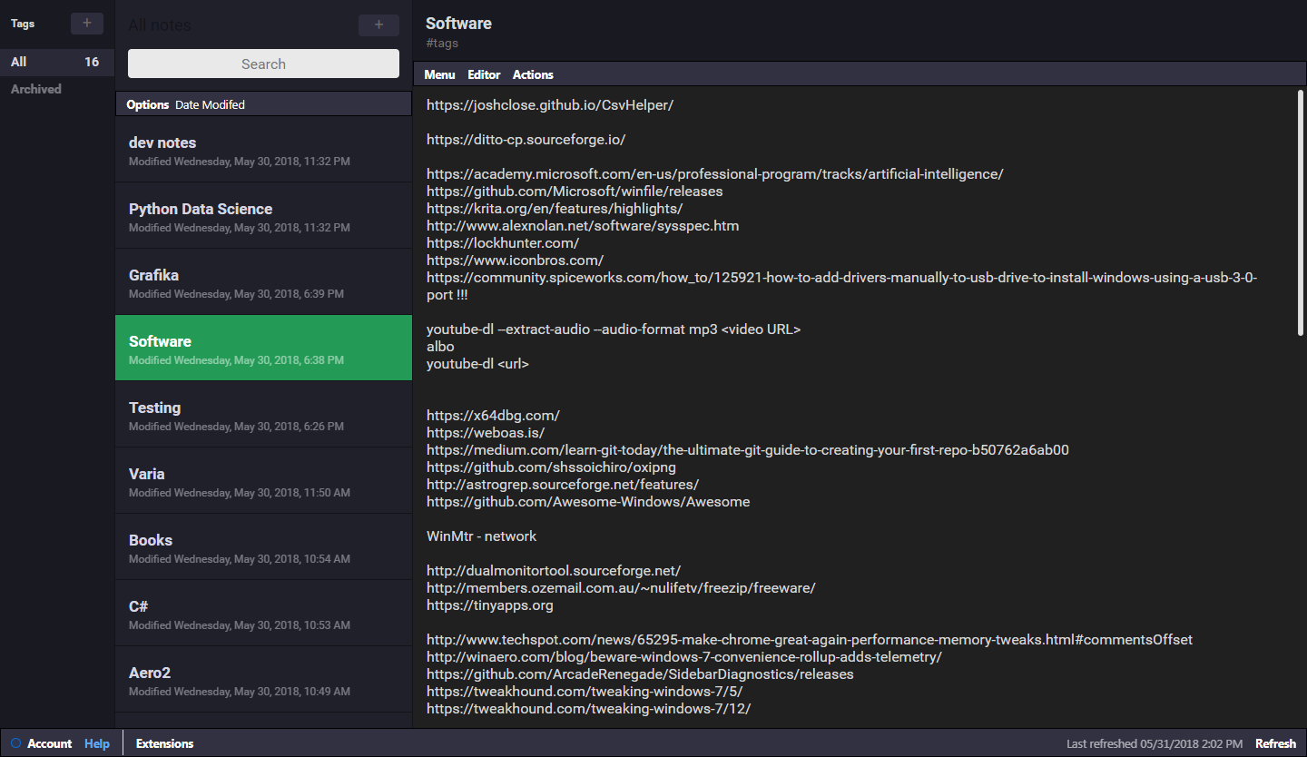 SimpleNotes - dark and comfy