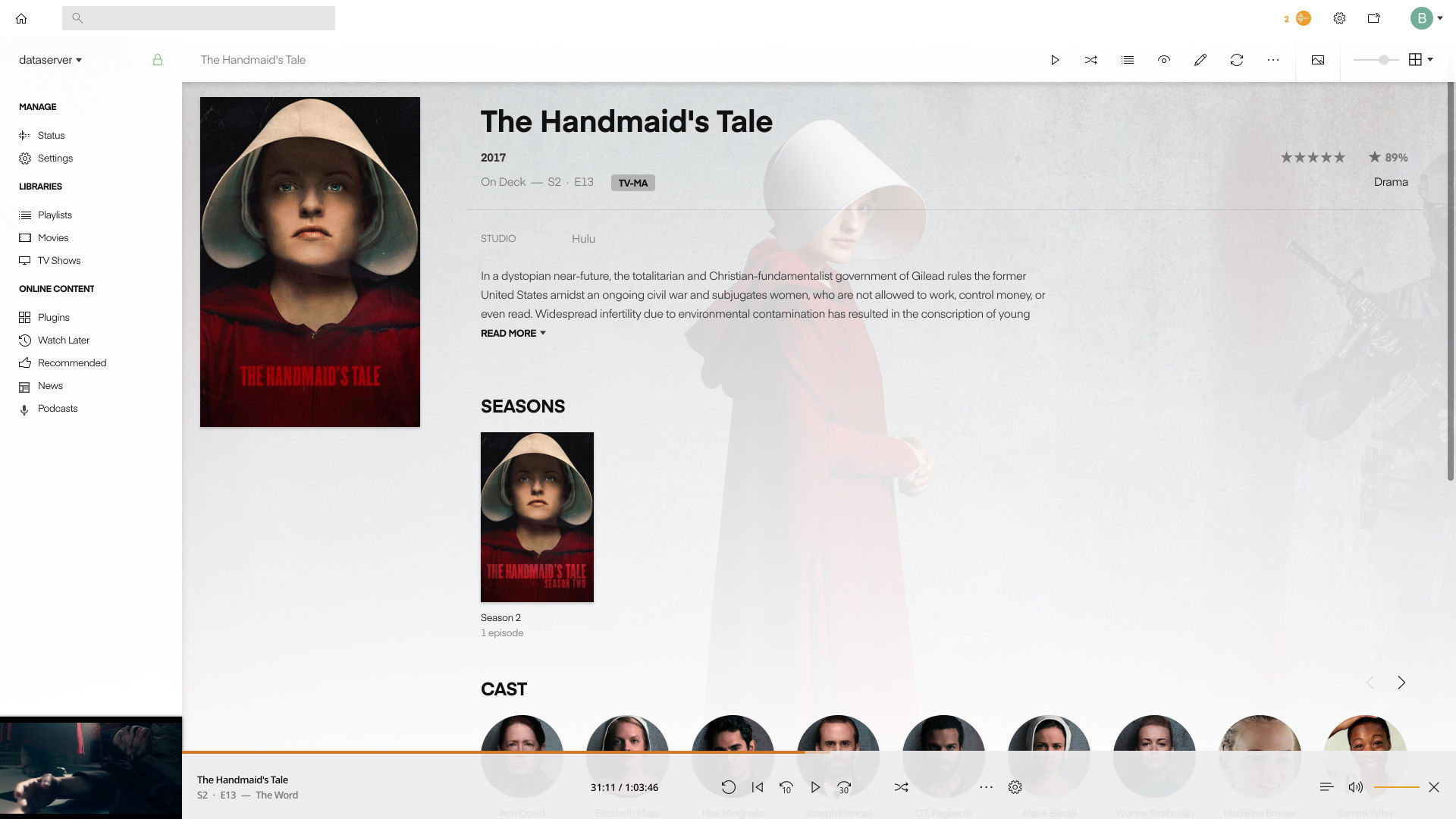 Plex Web Windows Theme Light