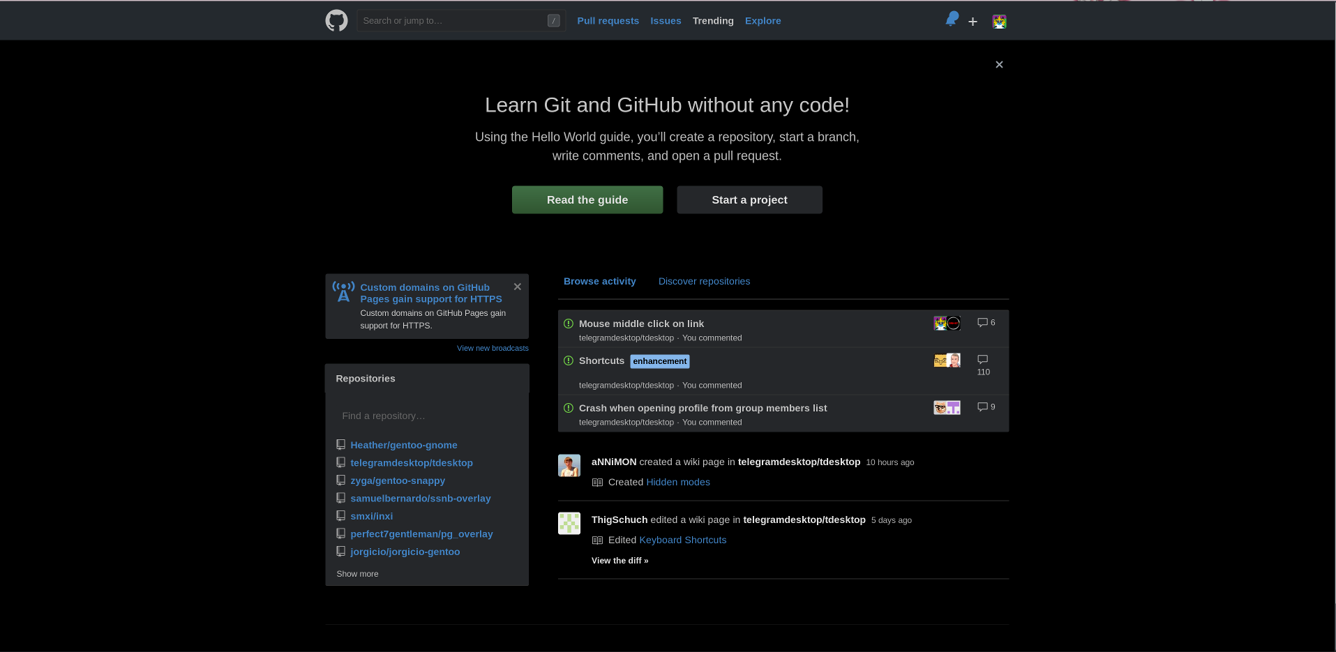 github black&red