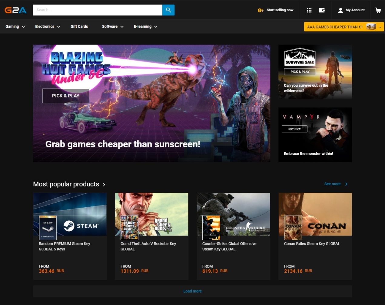 G2A Better Black Style