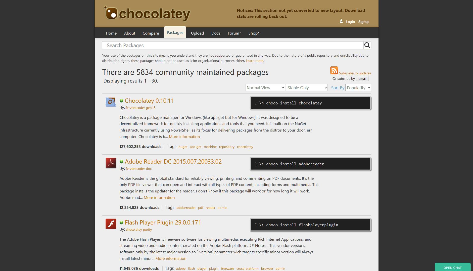 Chocolatey Nicer Packages [Obsolete]
