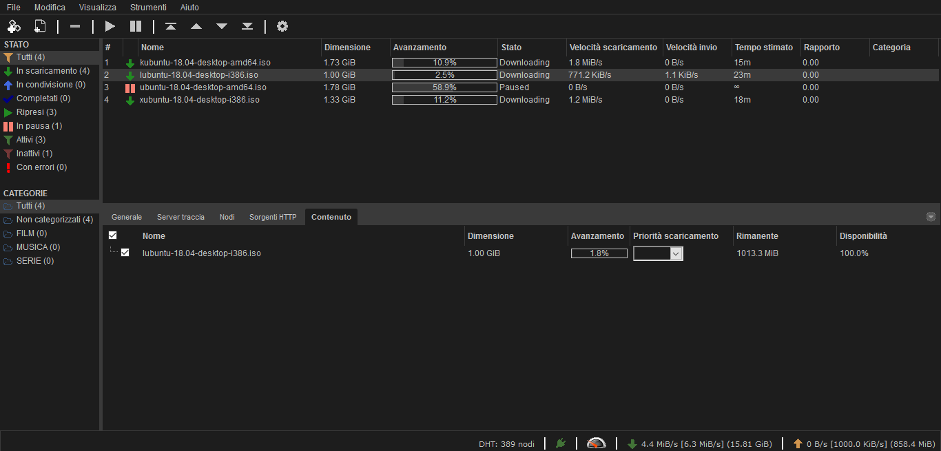 Dark qBittorrent WebUI