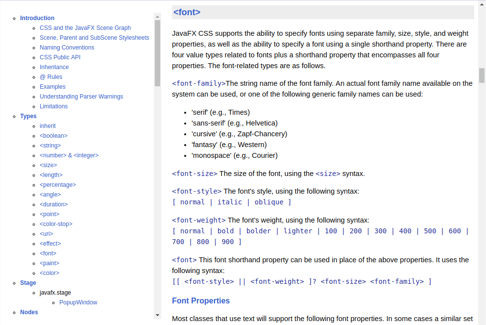 JavaFX CSS reference