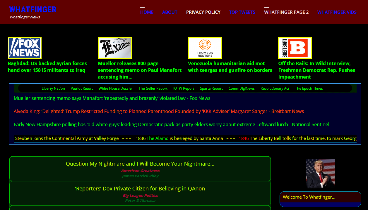 Whatfinger.com - Neon Black Style (Dark Theme)