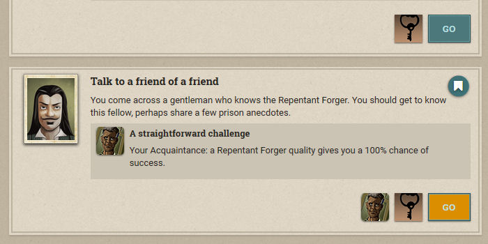 Fallen London - Highlight 'Best' options