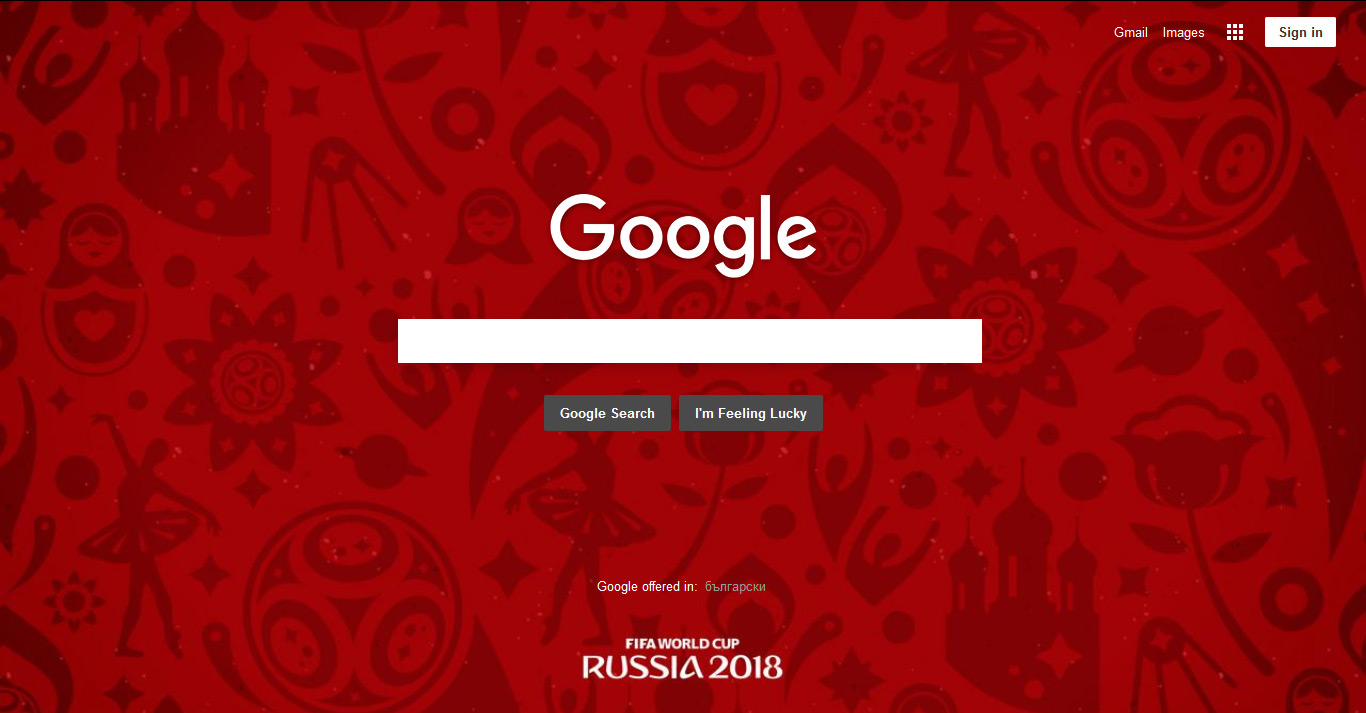 FIFA 2018 Russia for Google.com