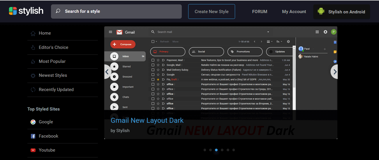 Dark mode for this website userstyles.org (v0.2)