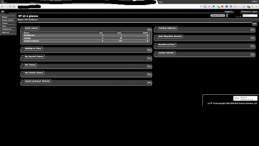 RT Request Tracker 3.8.8