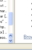 Scrollbar-Button is Arranged Below