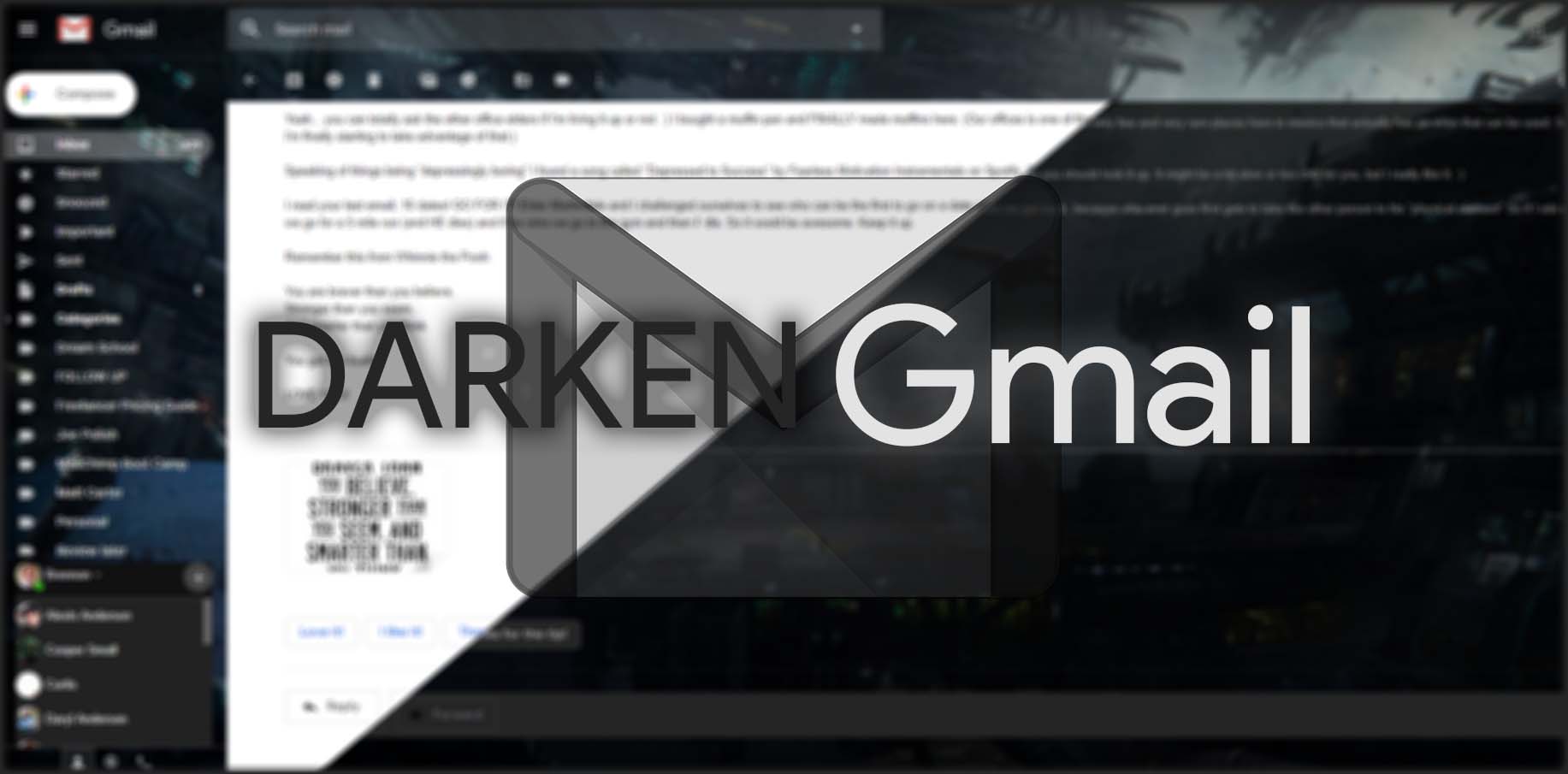 Darken Gmail - 2018 Dark Theme