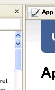 Scrollbar-Button is Arranged Up