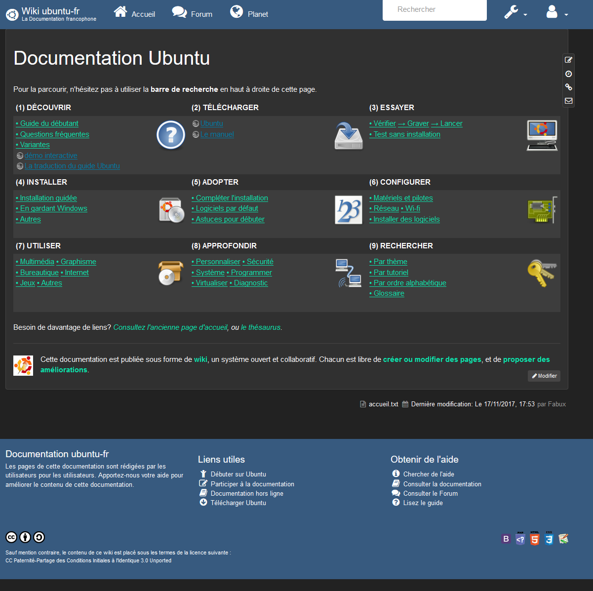 Doc Ubuntu FR 2018 Darkly