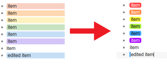 Dynalist coloured pills