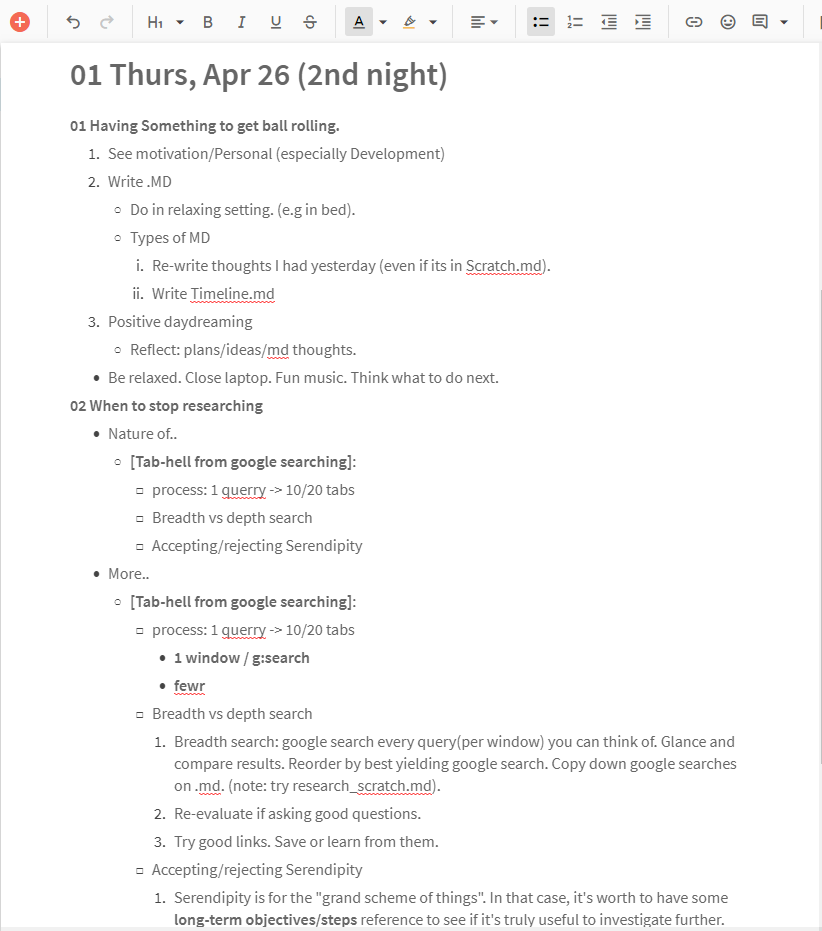 Coda.io Better Indented Lists