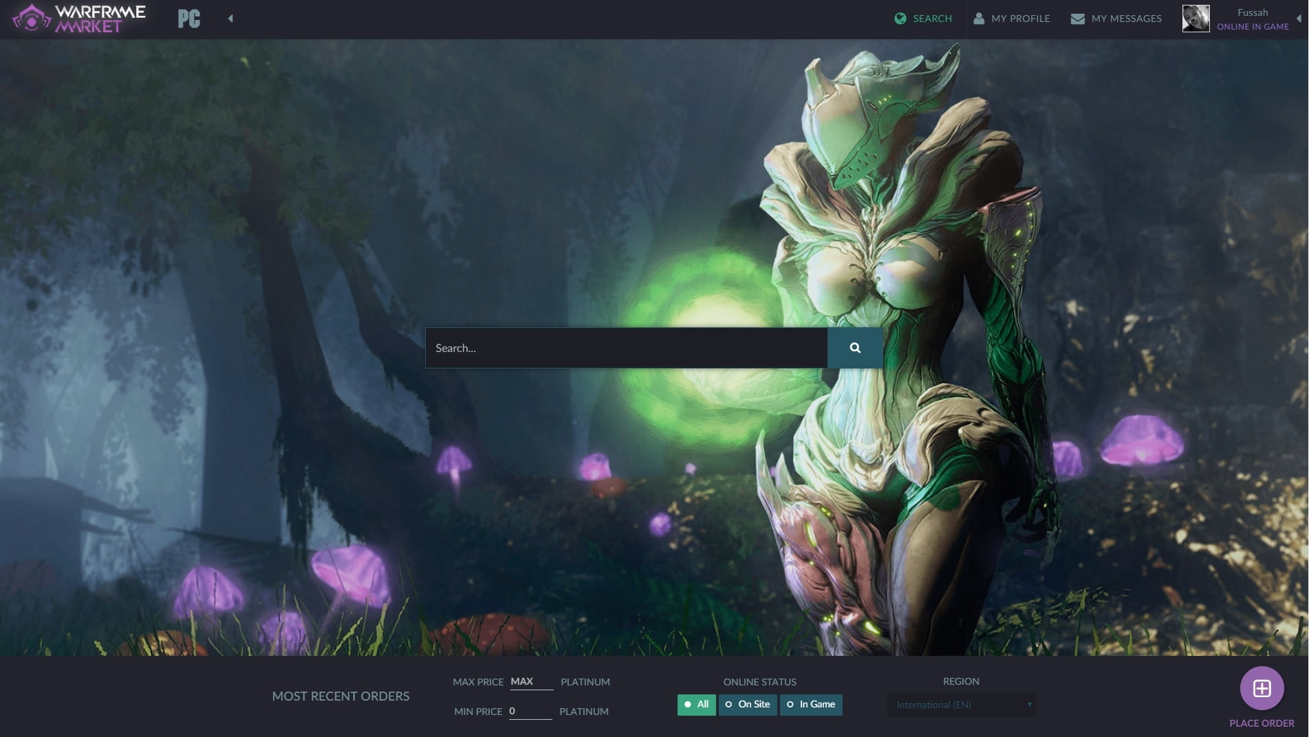 Dark Theme for warframe.market