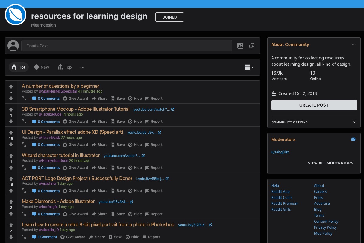 Reddit one dark