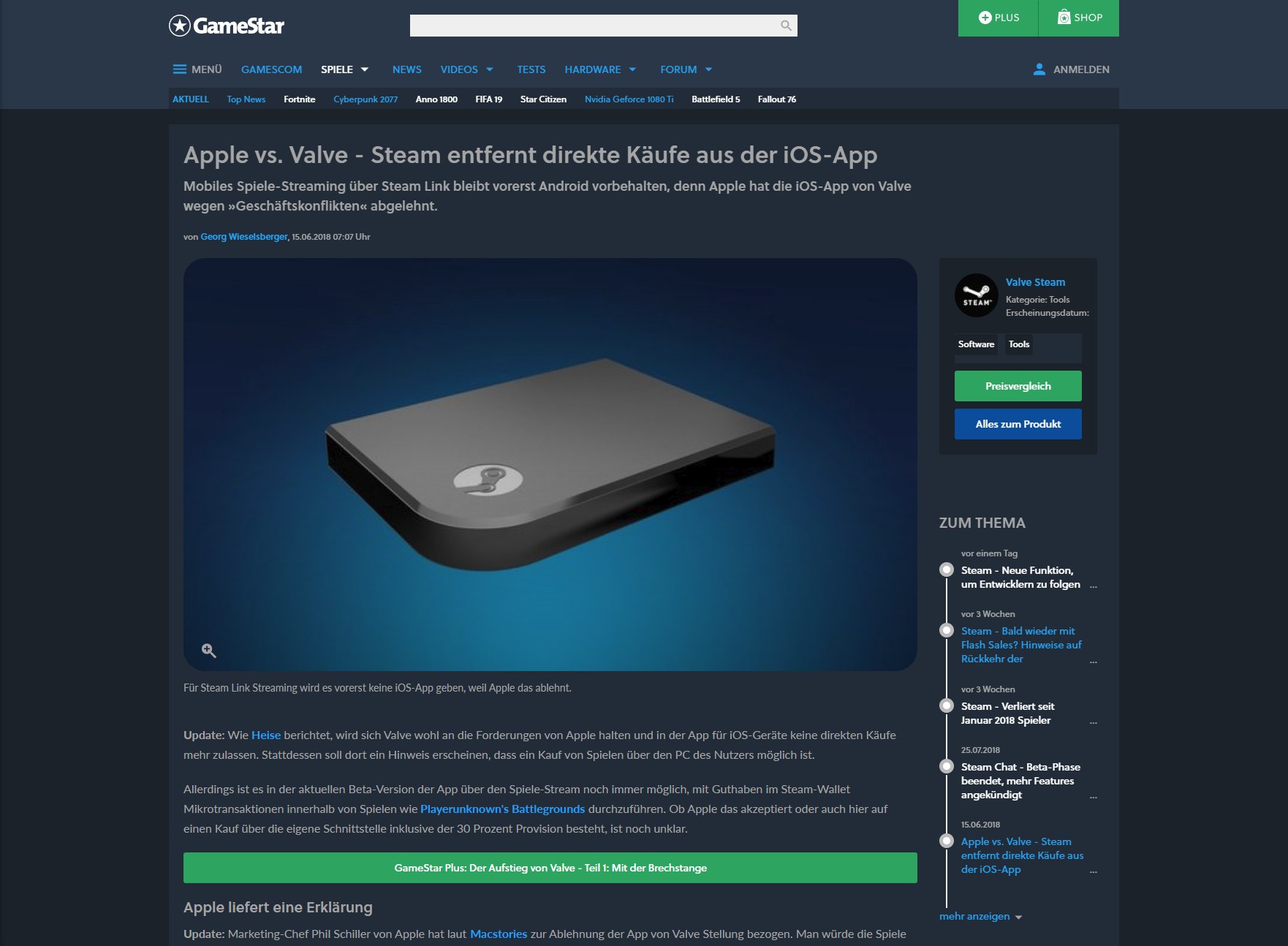 Dark Mode | Gamestar.de